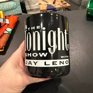 Tonight Show with Jay Leno Black Coffee Mug – Classic TV Memorabilia